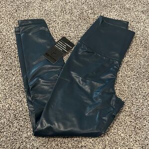 90 Degree By Reflex Glossy Navy Leggings